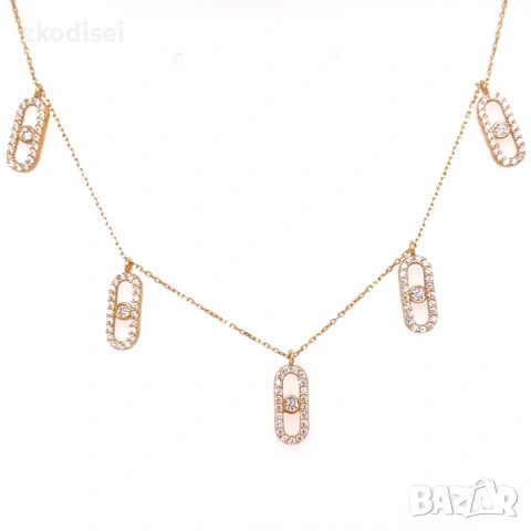 Златно колие MESSIKA 3,47гр. 43,0см. 14кр. проба:585 модел:36294-6