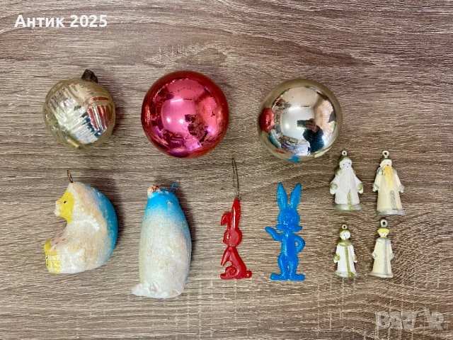 Винтидж съветски коледни играчки за елха, снимка 5 - Антикварни и старинни предмети - 52613482