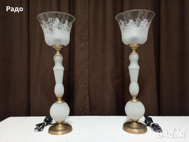 Комплект от две красиви старинни лампи - лампа