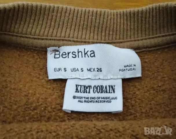 Kurt Cobain Nirvana дамски суичър Oversized Bershka, снимка 5 - Суичъри - 49261637