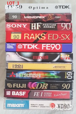 Промоция на колекция от аудиокасети TDK, Sony, Maxell, Fuji и др. , снимка 1 - Аудио касети - 47186047