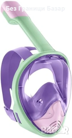 Нова Детска цяла шнорхел маска 180° панорама, антифог за гмуркане деца