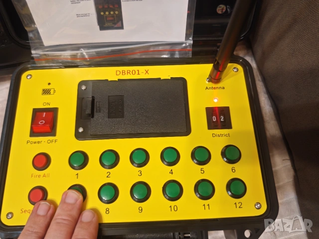 DBR01-X дистанционна пиросистема 36 канала (9×4 cues) нова, снимка 3 - Друга електроника - 54128560