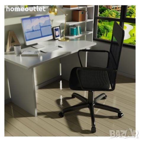 Офис стол HL HL08BK CHAIR-BLACK, снимка 2 - Столове - 46670807