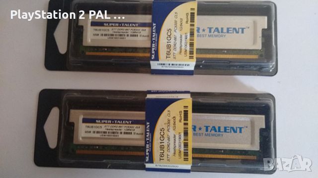 1GB) DDR2-667 PC5300 T6UB1GC5 Компютърна памет Ram 64MX8 CL5, снимка 1 - RAM памет - 45992849