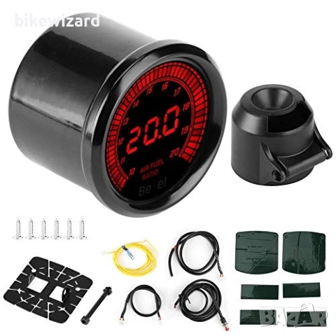 EBTOOLS Hand Afr 52 мм, черен, 7 цвята, индикатор за въздух/гориво НОВО