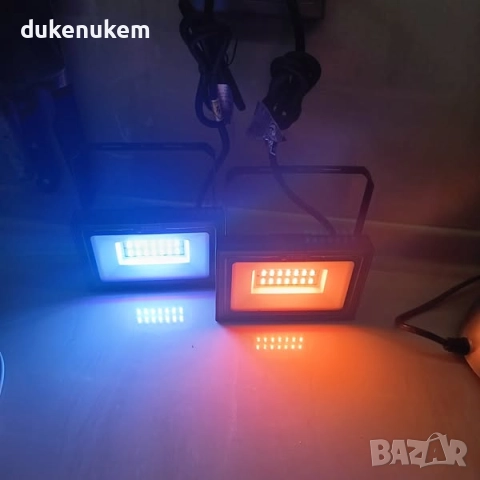 RGB прожектори 25W с дистанционно, 10 цвята, IP66, 2 бр, снимка 9 - Прожектори - 52631930