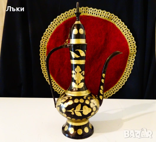 Бронзова ваза,свещник,позлата. , снимка 3 - Антикварни и старинни предмети - 54071335