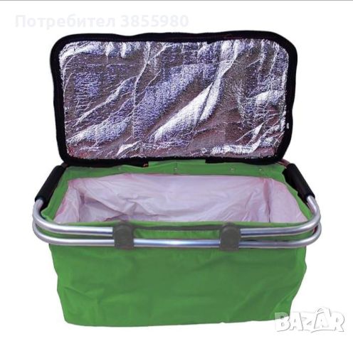 Сгъваема хладилна чанта ,кошница за плаж и къмпинг с дръжки, снимка 7 - Други стоки за дома - 46463777