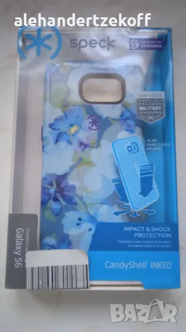 Калъф кейс Speck CandyShell Inked Samsung Galaxy S6 - син / лилав, снимка 2 - Калъфи, кейсове - 49831600