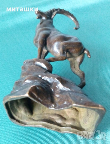 Бронзова статуетка планински козел муфлон, снимка 8 - Статуетки - 53732363