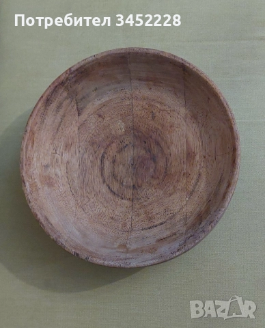 купа ретро дървена масив 28см голяма за ценители отлична , снимка 3 - Антикварни и старинни предмети - 52281747