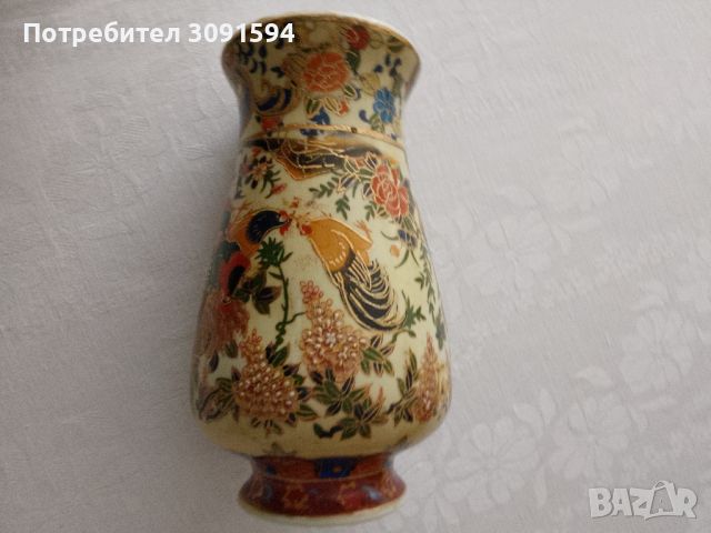 Стара ваза за цветя порцелан маркирана РИСУВАНА, снимка 10 - Антикварни и старинни предмети - 45402226