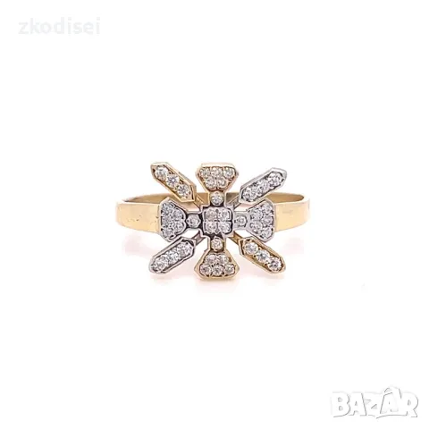 Златен дамски пръстен 1,70гр. размер:58 14кр. проба:585 модел:779-5