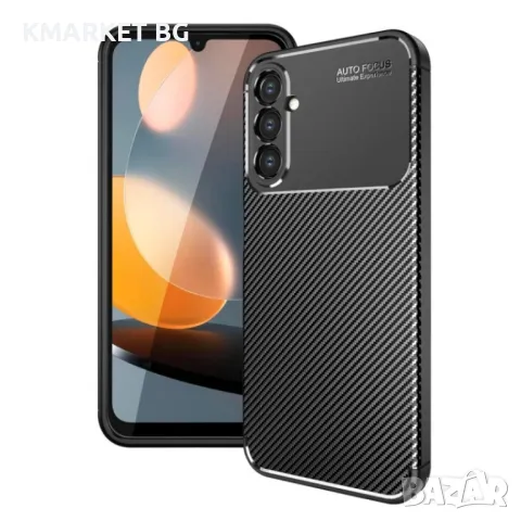 Samsung Galaxy A24 4G Удароустойчив Carbon Fiber Калъф и Протектор, снимка 1 - Калъфи, кейсове - 48536882