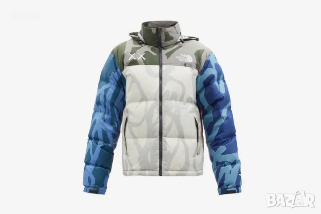 The North Face Kaws Чисто Ново Оригинално Яке с Гъши Пух Пера Размер L - M с етикет ново , снимка 6 - Якета - 48202587