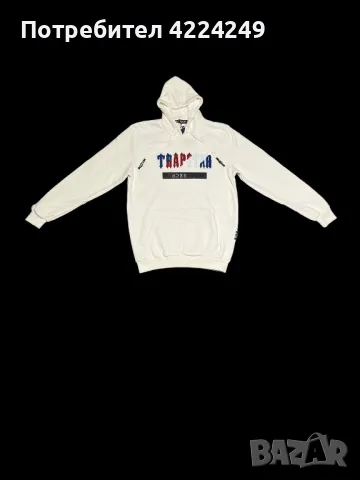 Бяло Trapstar Hoodie, снимка 1 - Суичъри - 47134243