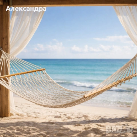 Въжен хамак - идеален кът за релакс, снимка 2 - Градински мебели, декорация  - 53890671