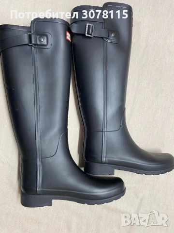 Гумени ботуши HUNTER черни 37, снимка 2 - Дамски ботуши - 54090852
