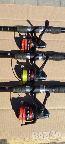 Шаранджийски комплект въдици и макари, снимка 2 - Въдици - 53909948