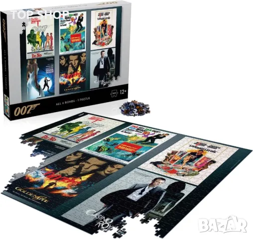 007 James Bond All 6 Bonds 1 puzzle 1000 665x500 mm джеймс бонд 007 пъзел, снимка 4 - Пъзели - 48818864