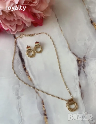Сет/Комплект JL Golden Sand, снимка 3 - Колиета, медальони, синджири - 52837772