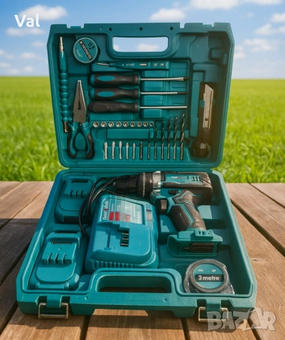 Комплект акумулаторен винтоверт – 30 части, снимка 2 - Винтоверти - 53690509