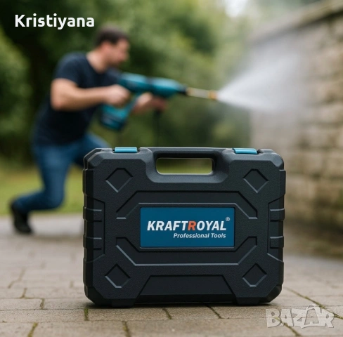 Комплект акумулаторна водоструйка с 2 батерии в куфар, снимка 5 - Друга електроника - 53282847