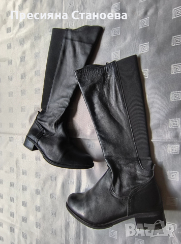 Дамски кожени ботуши 37 номер , снимка 2 - Дамски ботуши - 52038667