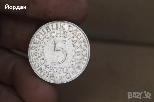 Монета ''Deutsche mark'' 1970-та година, снимка 4 - Нумизматика и бонистика - 47608372