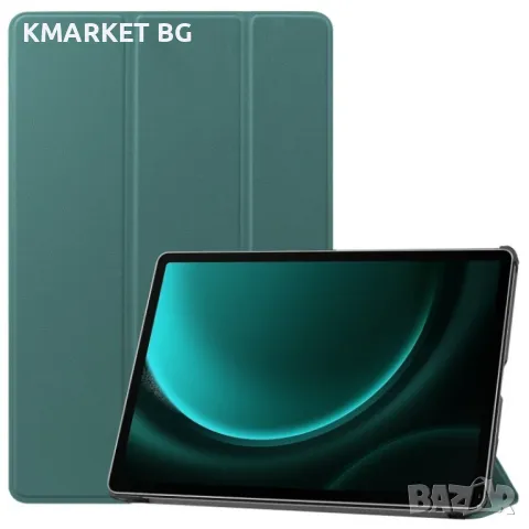 Samsung Galaxy Tab S9 FE+ Кожен Калъф и Протектор, снимка 6 - Калъфи, кейсове - 48109996