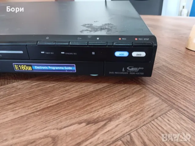 SONY RDR-HX725 HDD/DVD 160GB RECORDER, снимка 3 - Плейъри, домашно кино, прожектори - 47826072