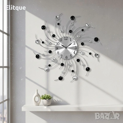 Стенен часовник 50 см, снимка 4 - Стенни часовници - 53527027