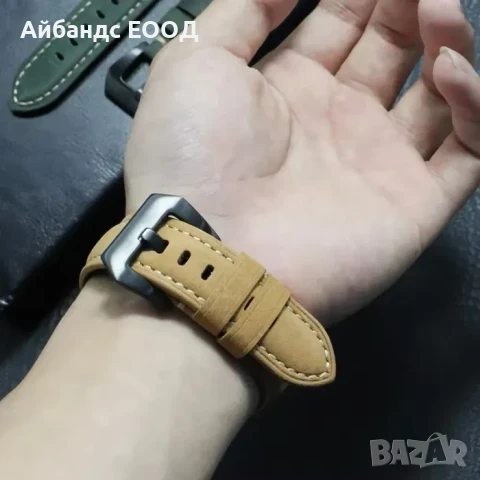 ПРОМО! Каишки от ЕСТЕСТВЕНА кожа за Samsung | Huawei | Amazfit | Garmin, снимка 11 - Каишки за часовници - 49453923