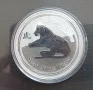 ЛУНАР 1 oz СРЕБРО ГОДИНА НА ТИГЪРА 2010г., снимка 1