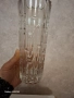 Ретро Стъклена Кристална Ваза, снимка 2