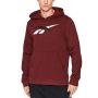 Мъжко спортно горнище reebok training essentials vector hoodie burgundy, снимка 1