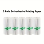 Хартия за мини Bluetooth принтер без мастило-печат на скици,снимки,текст и етикети, снимка 7