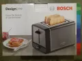 Нов, неразопакован тостер Bosch TAT5P425 DesignLine, 970 W, 2 филии, снимка 1