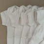 Нови бели памучни бебешки бодита с къс ръкав сет 7 бройки, снимка 3