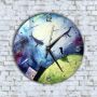 Стенен Часовник - Абстрактен Летящи Делфини Дете, снимка 1 - Стенни часовници - 45671527