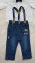Детски дънки Мики Маус, риза и папионка 9-12 месеца, снимка 4