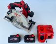 Milwaukee M18 BLCS66 - Безчетков ръчен циркуляр 2x18V 5.0Ah