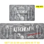Kitchen Love – Водоустойчив комплект кухненски пътеки (СИВО+ЧЕРНО+БЯЛО) - КОД 4573, снимка 1