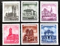 ГДР, 1955 г. - пълна серия чисти марки, архитектура, 1*52, снимка 1
