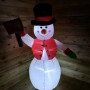 Снежен човек,надуваем,LED светлини,многоцветен , снимка 1