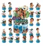 24 бр Смелата Ваяна Моана Moana къси картонени топери топер за торта мъфини, снимка 1