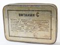 1950те СССР Ламаринена кутия лекарство "Витамин С", снимка 2