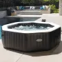 Надуваемо джакузи Intex PureSpa Bubble Deluxe, 6 места, 140 въздушни струи, тъмно сиво, снимка 5