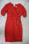 Червена елегантна рокля, S размер, снимка 2